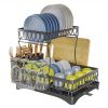 2-layer tableware arrangement rack, household large capacity tableware storage rack storage rack, bowl rack, dish rack, cup rack, drain rack