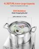 Food Processor Vegetable Chopper 4.3 Quart Food-Grade Stainless Steel Blender