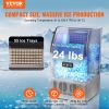 VEVOR Commercial Ice Maker, 130lbs/24H, Ice Maker Machine, 55 Ice Cubes in 12-15 Minutes