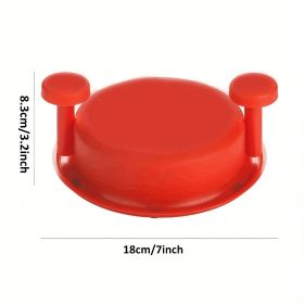 1pc Chicken Shredder Tool Twist Meat Shredder Tool Chicken Shredding Tool Chicken With Handles And Non-Skid Base; Suitable For Pork; Beef And Chi (Color: Red)
