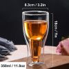 350/500ML Creative Cocktail Wineglass Mug Double Wall Mugs Beer Wine Glasses Drinkware Whiskey Champagne Glass Coffee Vodka Cups