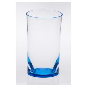 Oval Halo Acrylic Glasses Drinking Set of 4 Hi Ball (15oz), Plastic Drinking Glasses, BPA Free Cocktail Glasses, Drinkware Set, Plastic Water Tum (Color: as Pic)