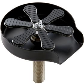 VEVOR Glass Rinser, 10 Powerful Spraying Jets 360° Rotating Cup Rinser for Sink (Base Material: 304 Stainless Steel Base, Color: black)