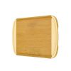 Two Tone Cutting Board with Side Handles & Juice Groove for Kitchen