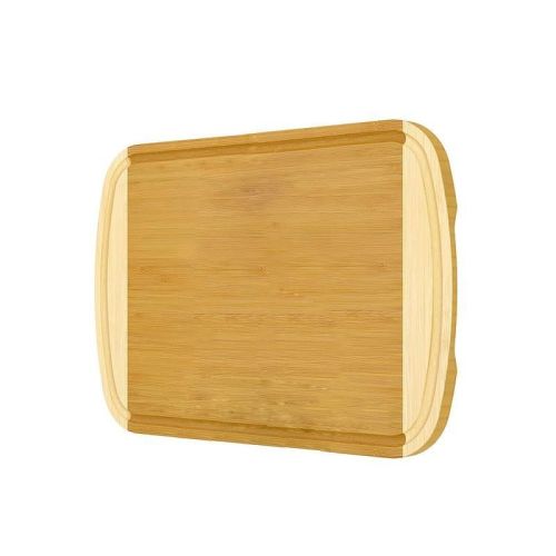 Two Tone Cutting Board with Side Handles & Juice Groove for Kitchen